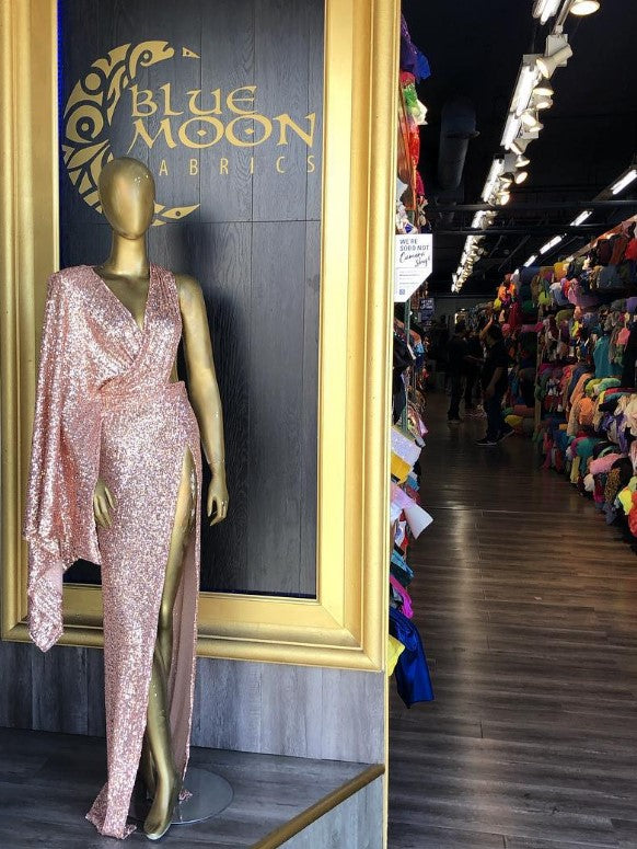 Sequin Fabric Prom Dress Blue Moon Fabrics