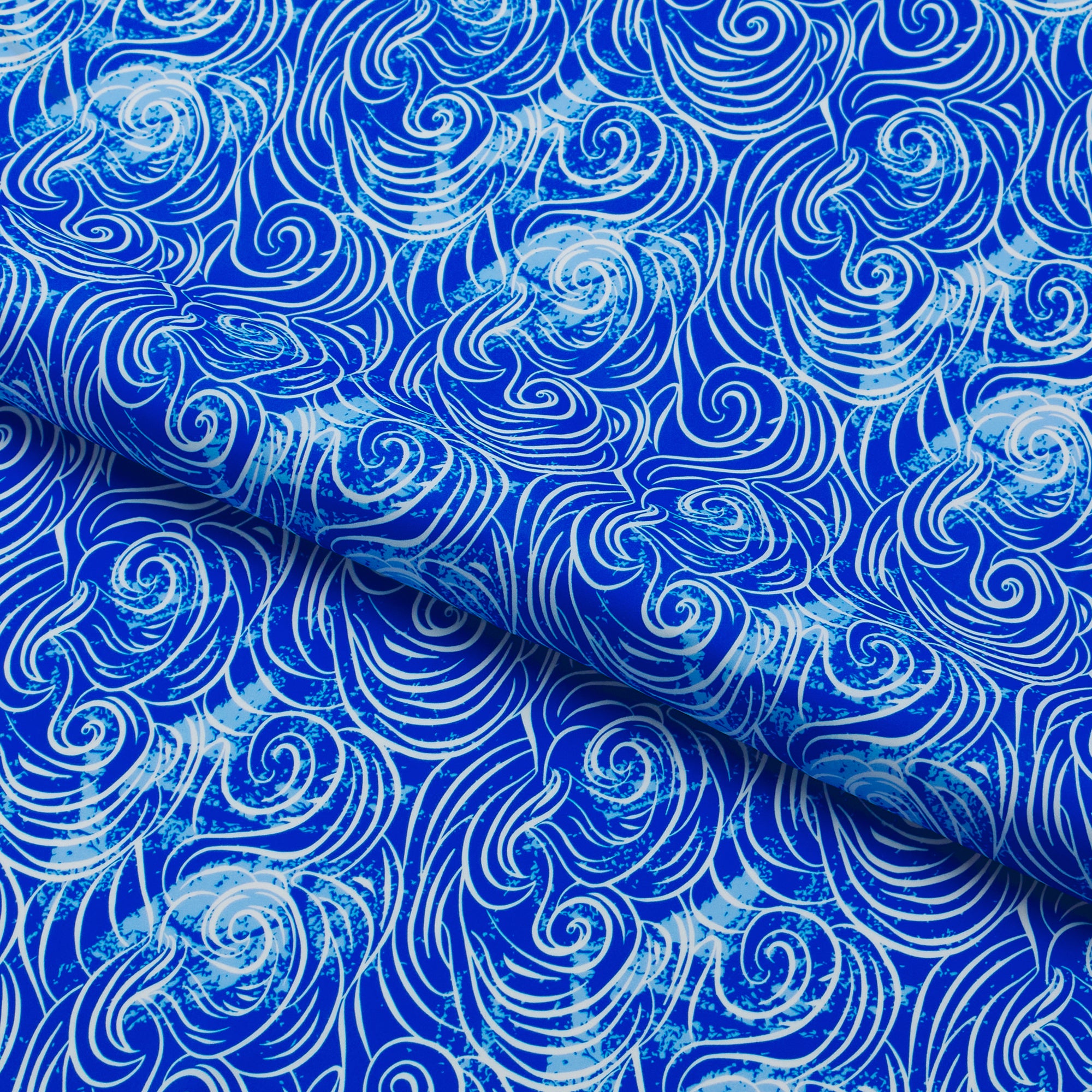 Buy Blue Tornado Print Swimwear Spandex Stretch Fabric, Nylon