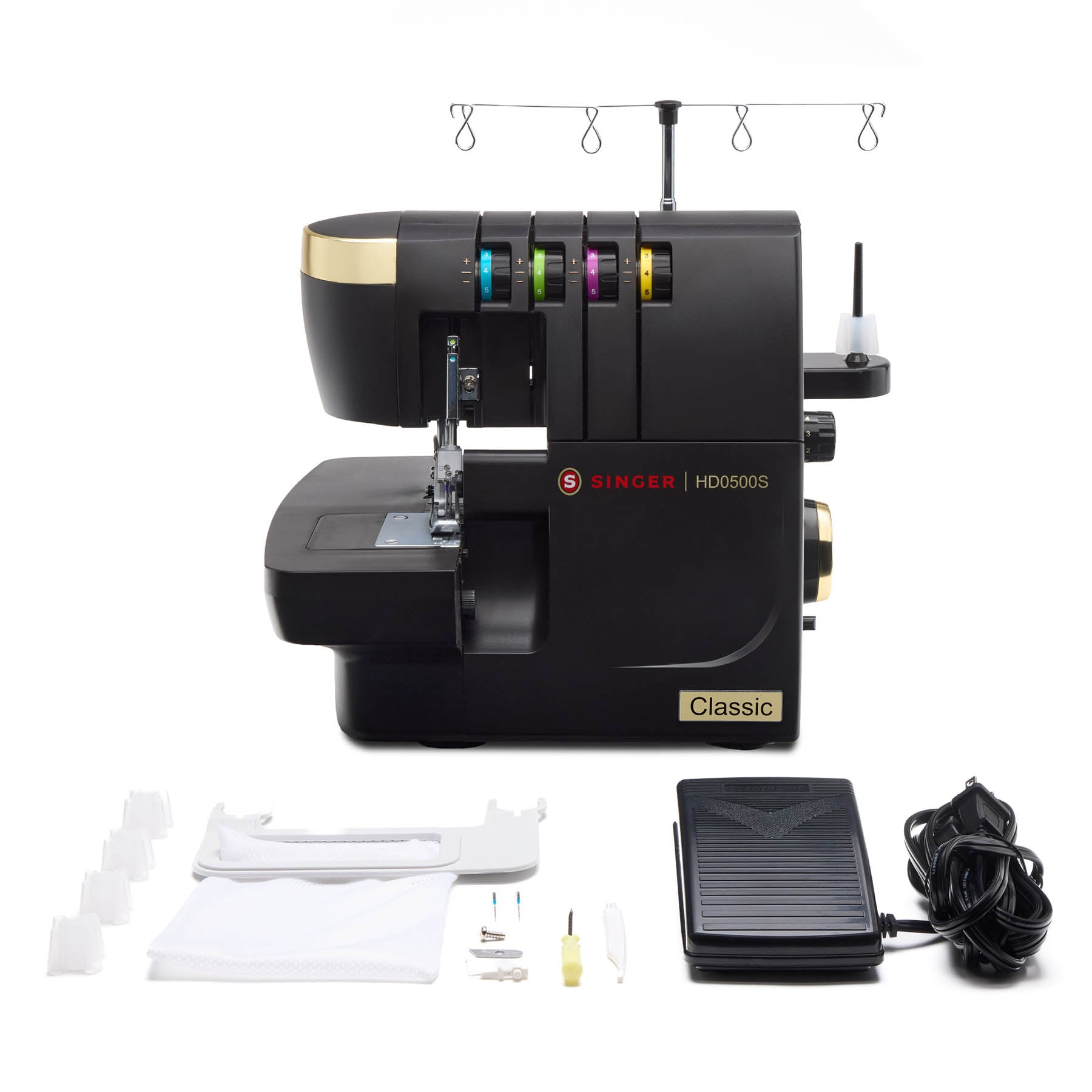 A sample of SINGER® HD0500S Classic Black Serger.