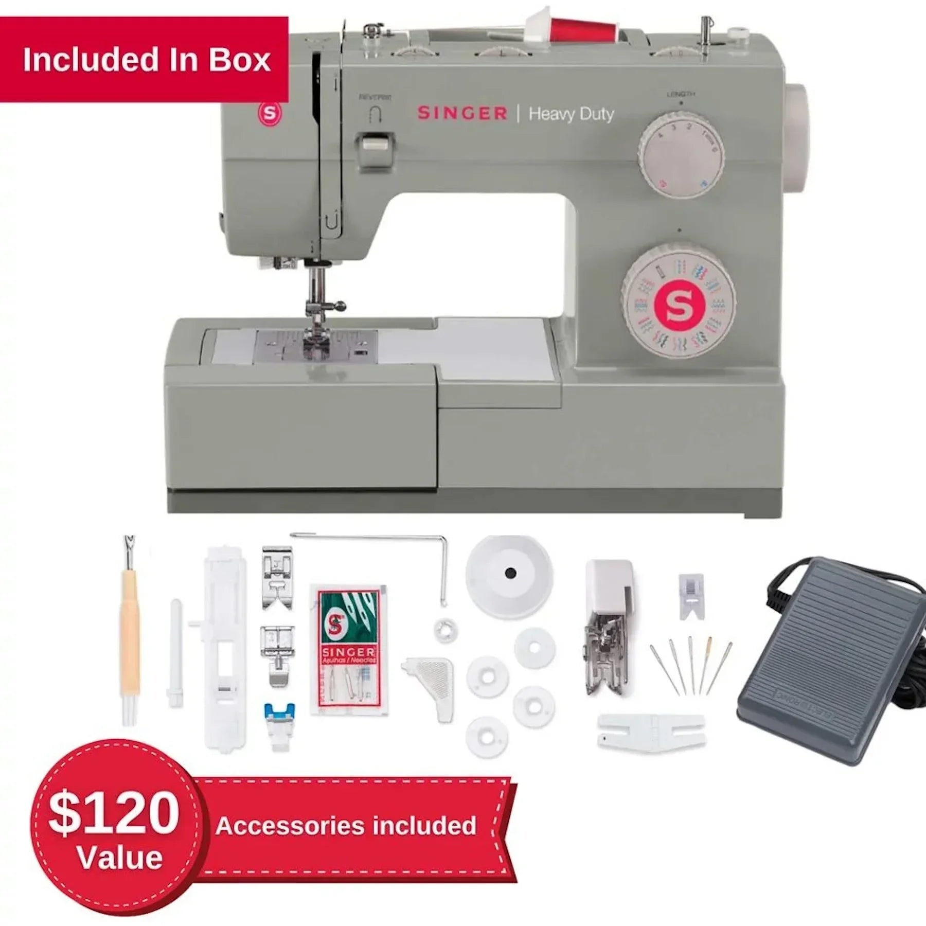 Máquina de coser SINGER® Heavy Duty 4452