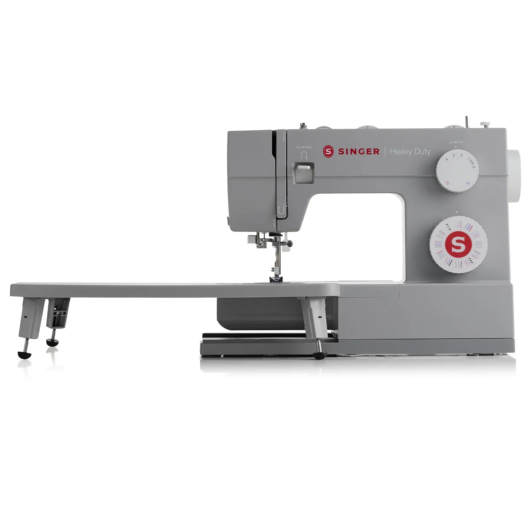 A sample of SINGER Heavy Duty 6360 Sewing Machine with Extension Table.