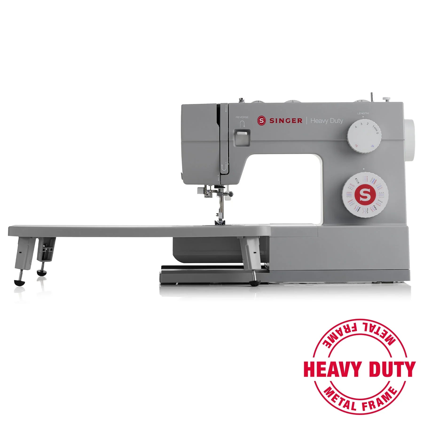 A sample of SINGER Heavy Duty 6360 Sewing Machine with Extension Table.