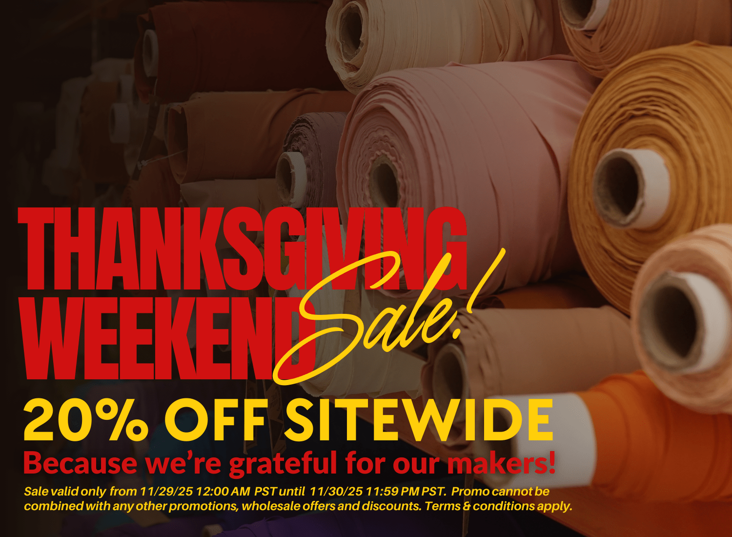 Thanksgiving Weekend Sale Promotional Mobile Banner