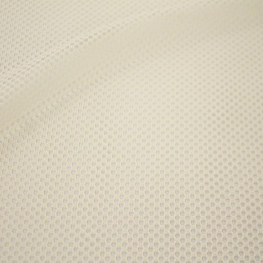 A flat sample of forte flair mesh in the color ivory.