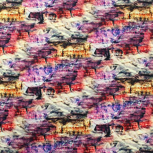 A flat sample of Sandstone Texture Printed Spandex.