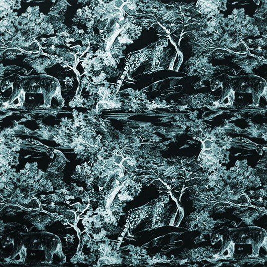 A flat sample of Into The Wild Printed Spandex.