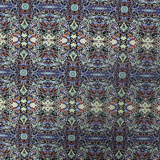 A flat sample of Dream Abstract Printed Spandex.