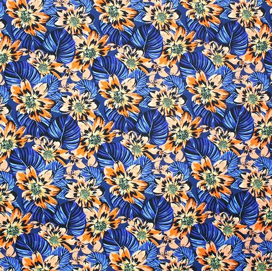 A flat sample of Secret Garden Printed Spandex.