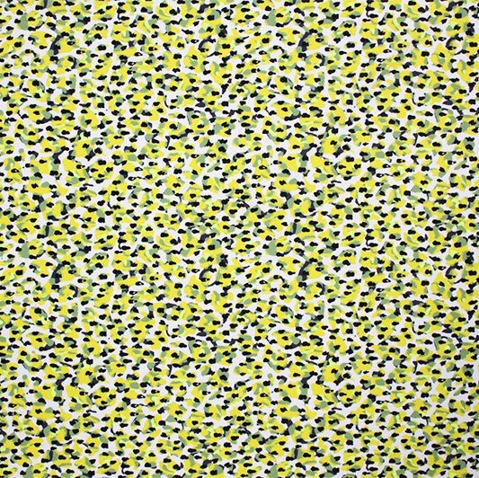 A flat sample of Feel Of Daisy Printed Spandex.