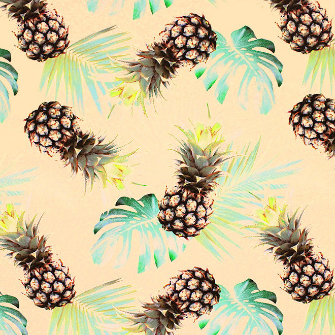 pineapple print fabric