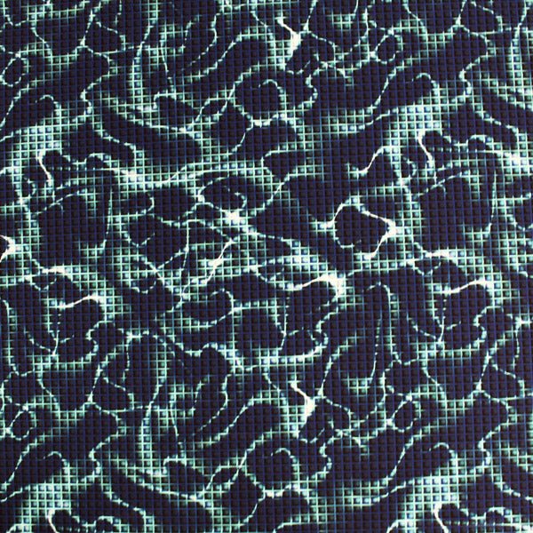 A flat sample of Digital Wave Lightning Printed Spandex.