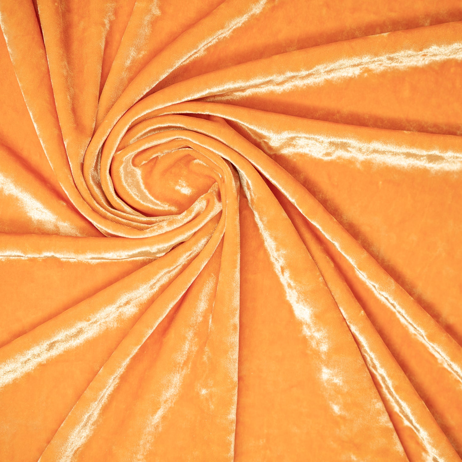 Crushed Velvet Fabric Material Stretch Velour 150cm Wide. (Burnt Orange) (1  Meter)