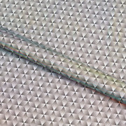 Geometric Foiled Spandex Fabric | Blue Moon Fabrics