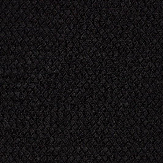 A sample of Intersect Textured Nylon Spandex Fabric in Black.