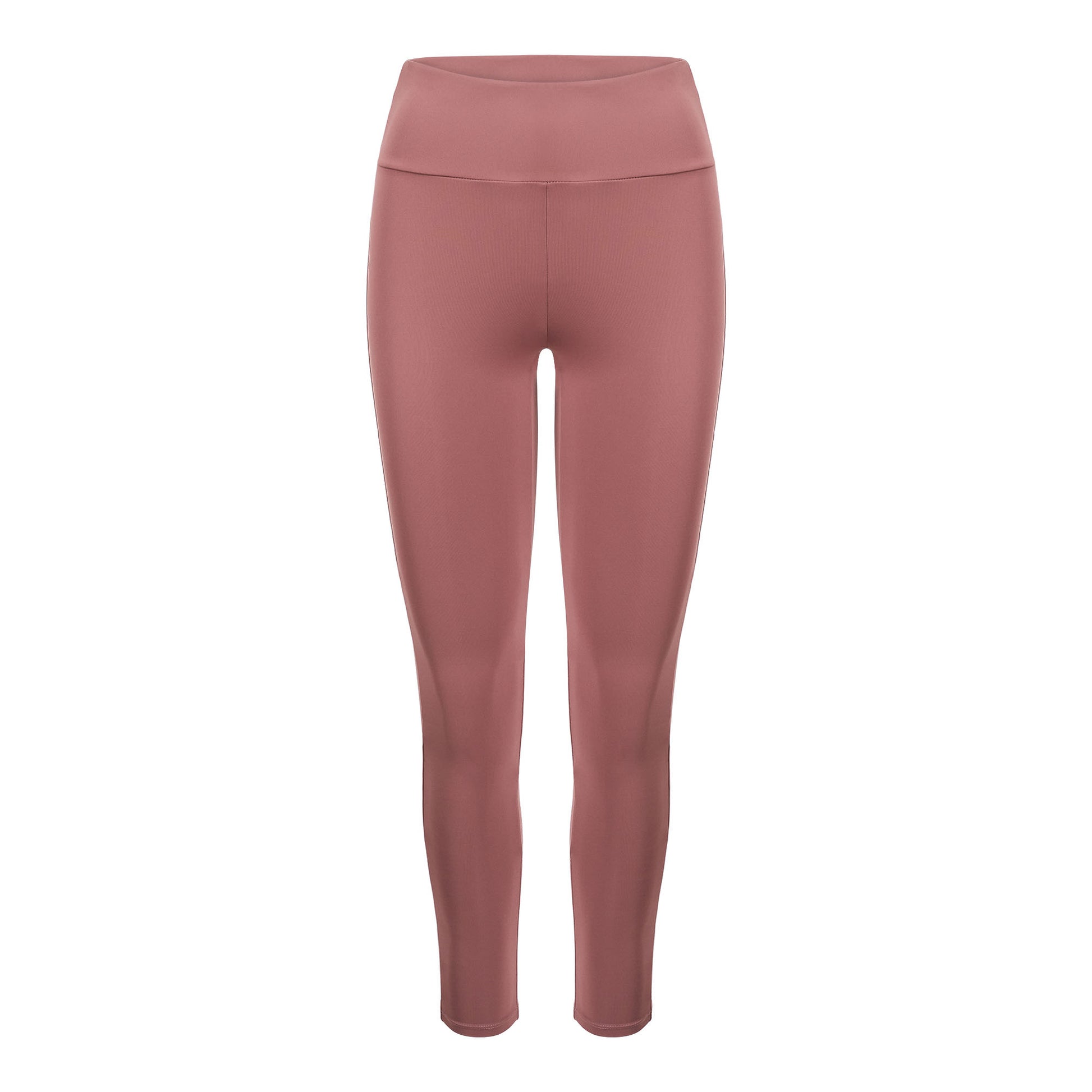 A sample leggings made of Allure Polyester Spandex with Wicking Fabric in color  mystic mauve.