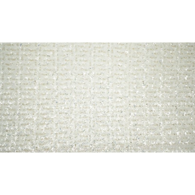 Prestige Beaded with Sequins Stretch Mesh Fabric | Blue Moon Fabrics