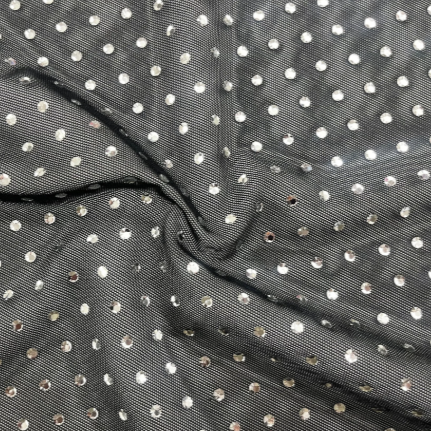 Bejeweled on Super Mesh Fabric | Blue Moon Fabrics