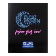 A Color Card consisting swatches of Deluxe Nylon Spandex Lurex.