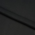 A flat sample of Diamond Jacquard Stretch Mesh Fabric in color Black.