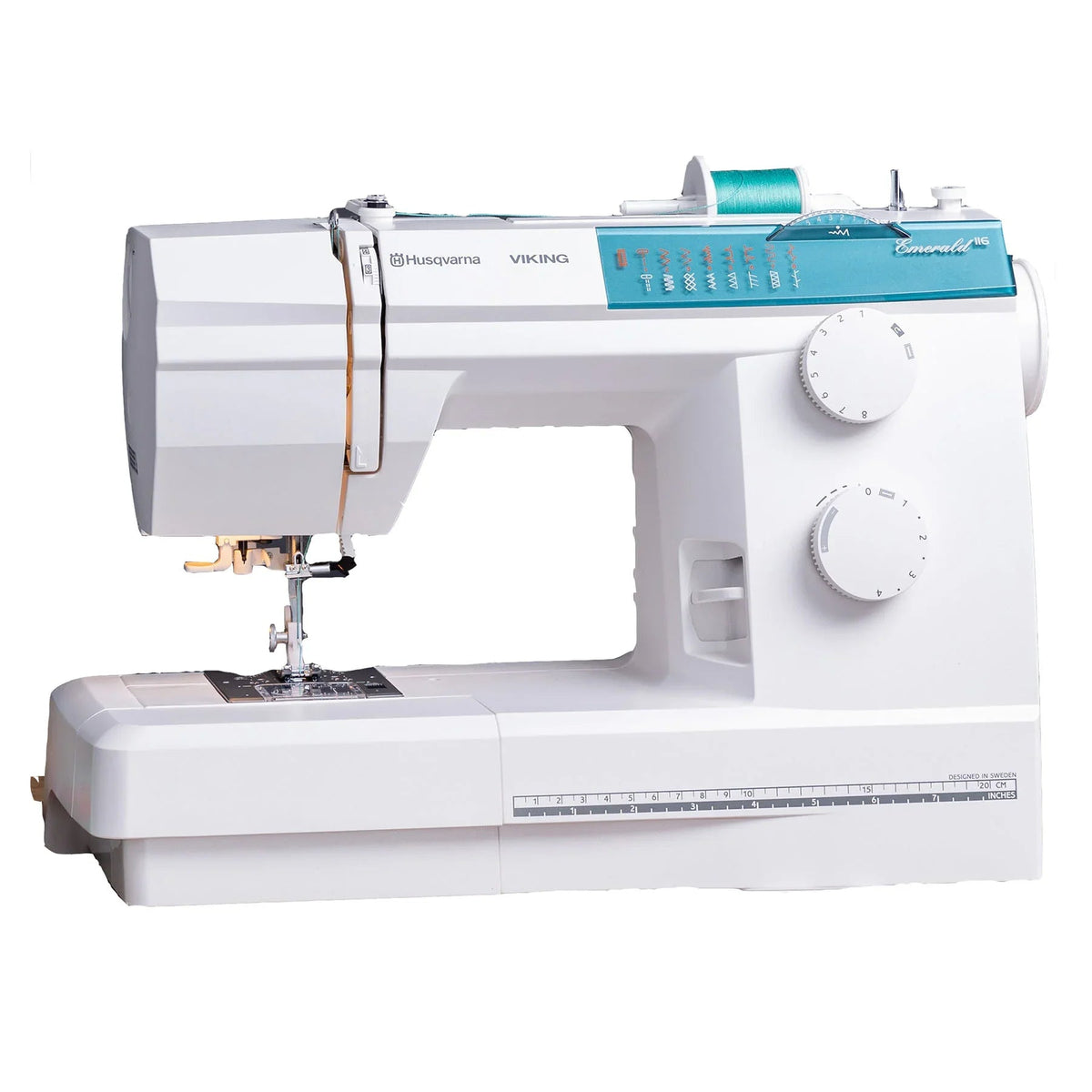 A sample of HUSQVARNA VIKING EMERALD 116 Sewing Machine.