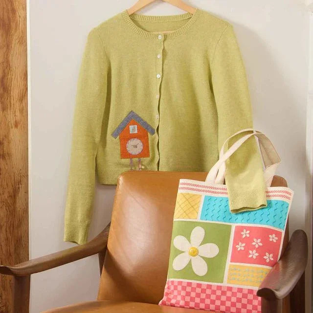 This is a sample of a finished product, patched and stitched with the HUSQVARNA VIKING ONYX 30 sewing machine.