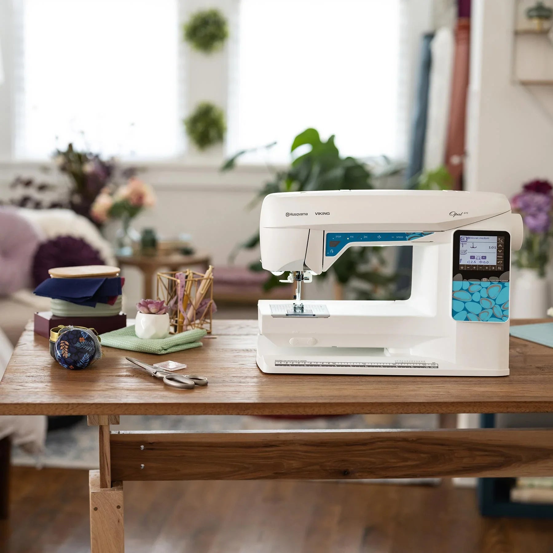 A sample of HUSQVARNA® VIKING® OPAL™ 670 Sewing Machine.