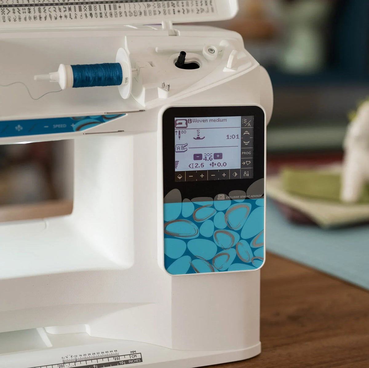 Digital Screen of HUSQVARNA VIKING OPAL 670 Sewing Machine.