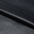 A dotted piece of Hipster Swirl PU Coated Spandex Fabric in color black/silver.