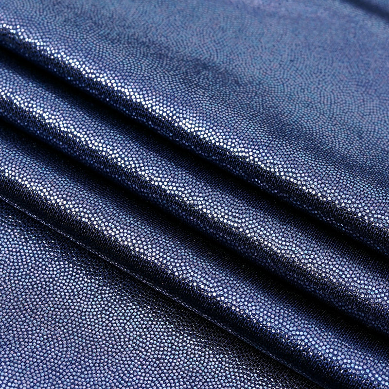 Mystique Foiled Spandex Fabric | Blue Moon Fabrics