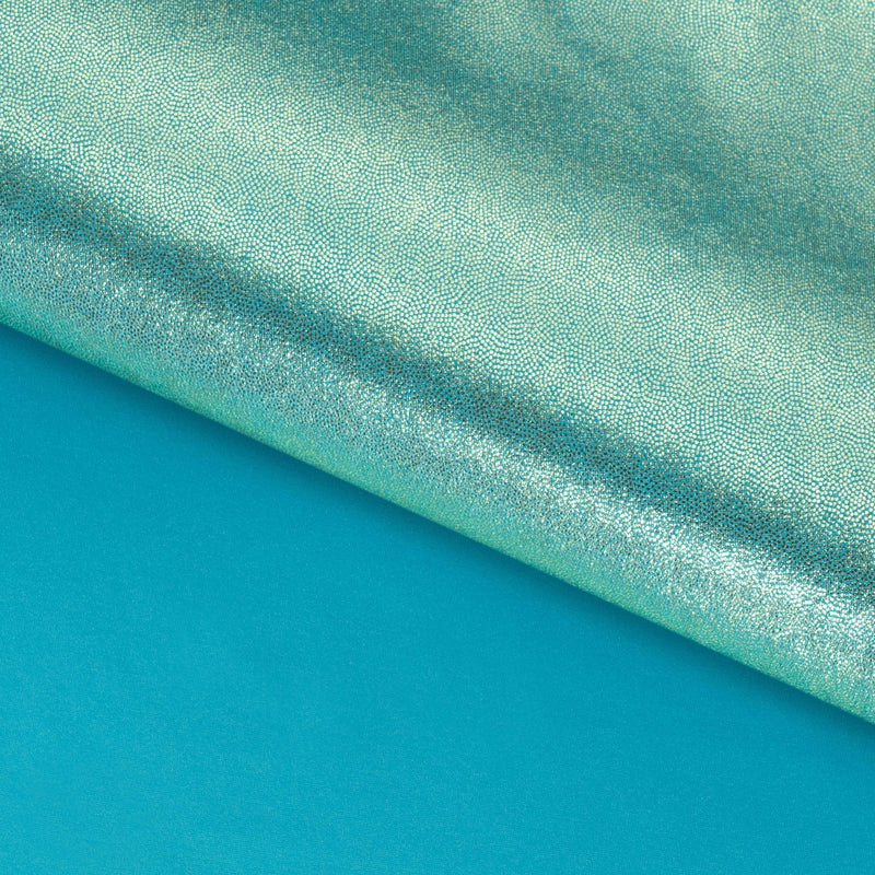 Mystique Foiled Spandex Fabric | Blue Moon Fabrics