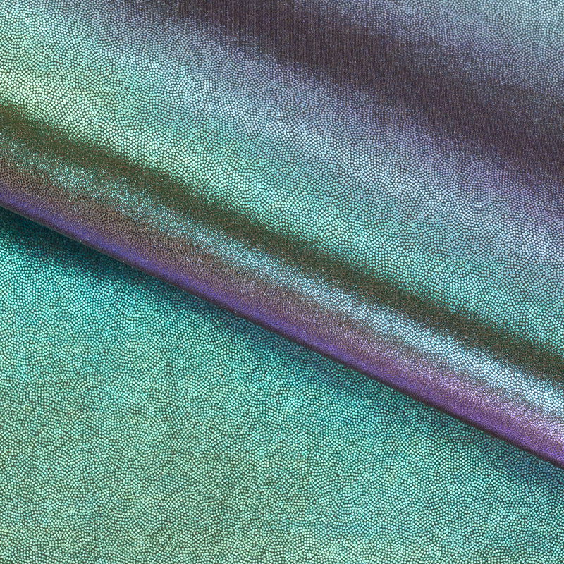 Mystique Foiled Spandex Fabric | Blue Moon Fabrics