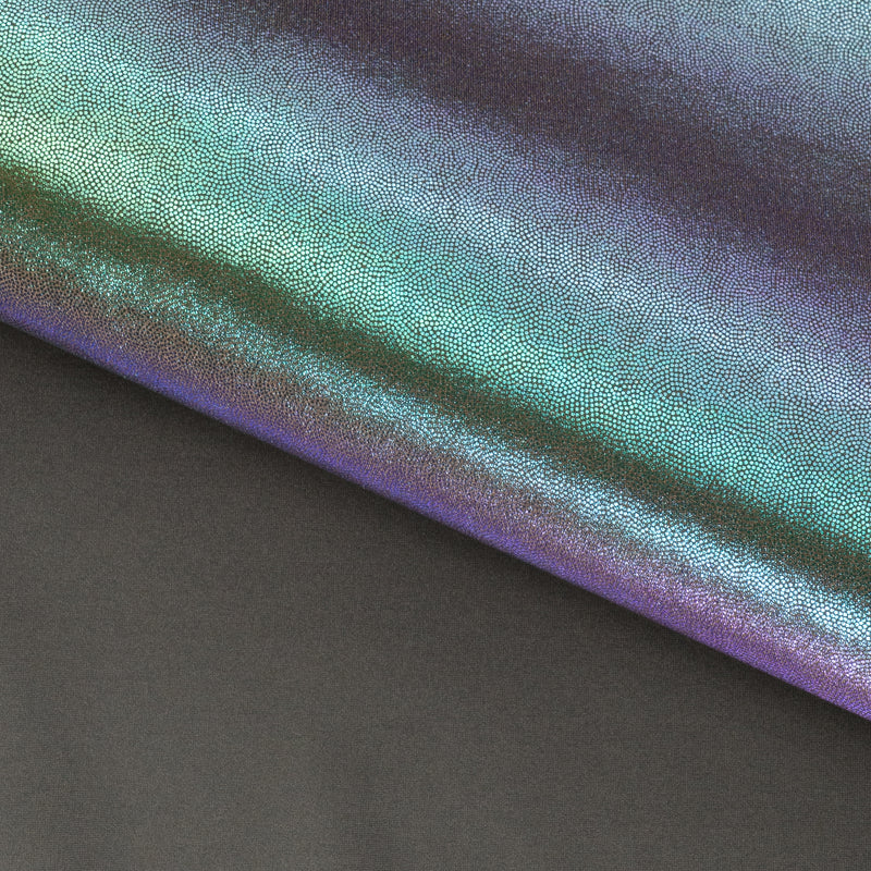 Mystique Foiled Spandex Fabric | Blue Moon Fabrics