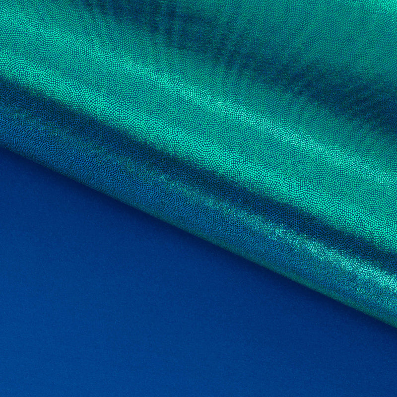 Mystique Foiled Spandex Fabric | Blue Moon Fabrics