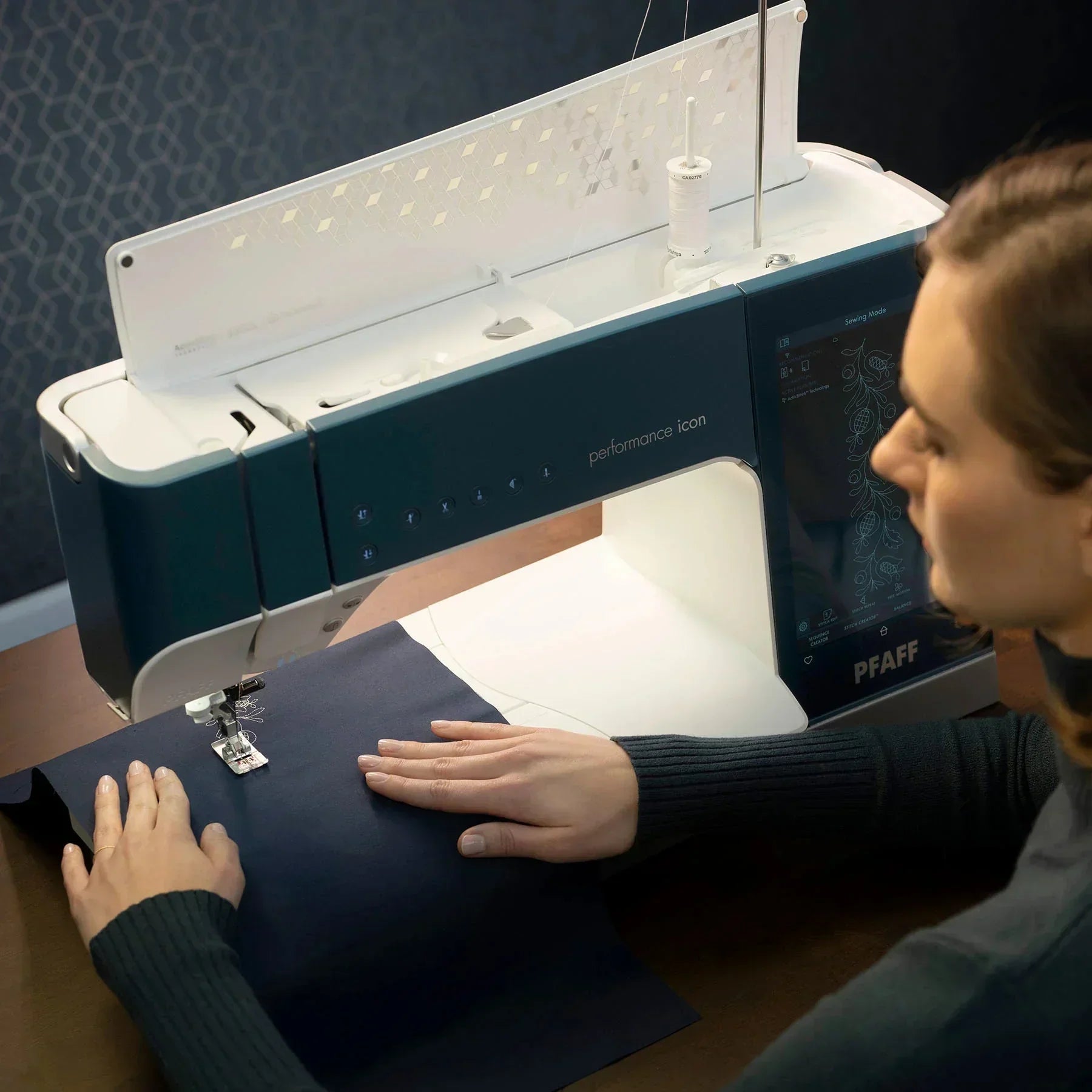 A Sample of PFAFF performance icon Sewing Machine.