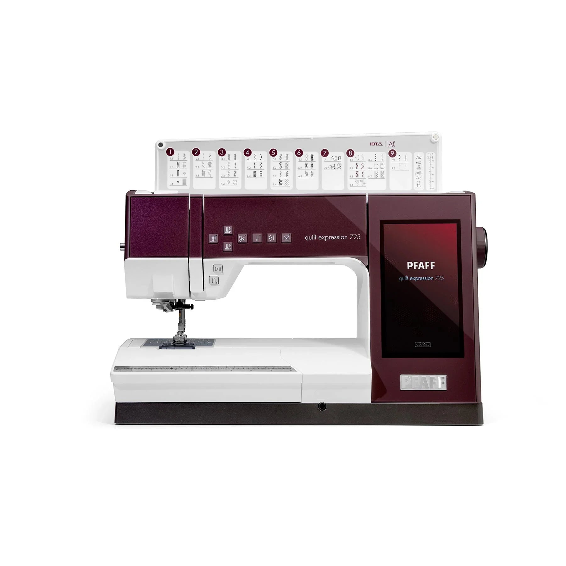 A sample of PFAFF® quilt expression™ 725 Sewing Machine.