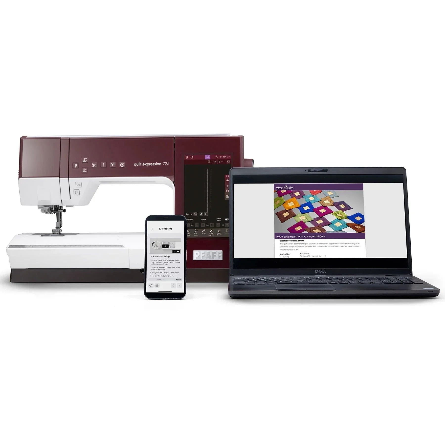 A sample of PFAFF® quilt expression™ 725 Sewing Machine.
