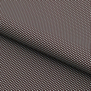 A piece of Mini Argyle Printed On Recycled Spandex Fabric in color black/light blue.