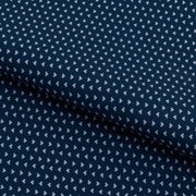 A piece of Left to Right Arrow Printed on Recycled Spandex Fabric in color Navy/White.