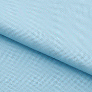 A piece of Flowers n' Dots Printed On Recycled Spandex Fabric in color turquoise/white.