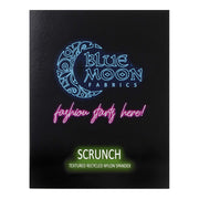 A Color Card consisting swatches of  Scrunch Textured Recycled Nylon Spandex Fabric.