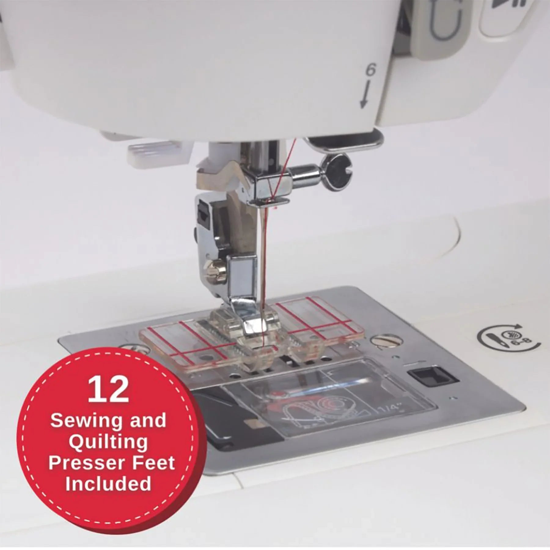 A sample of SINGER C7290Q Sewing & Quilting Machine with Extension Table.