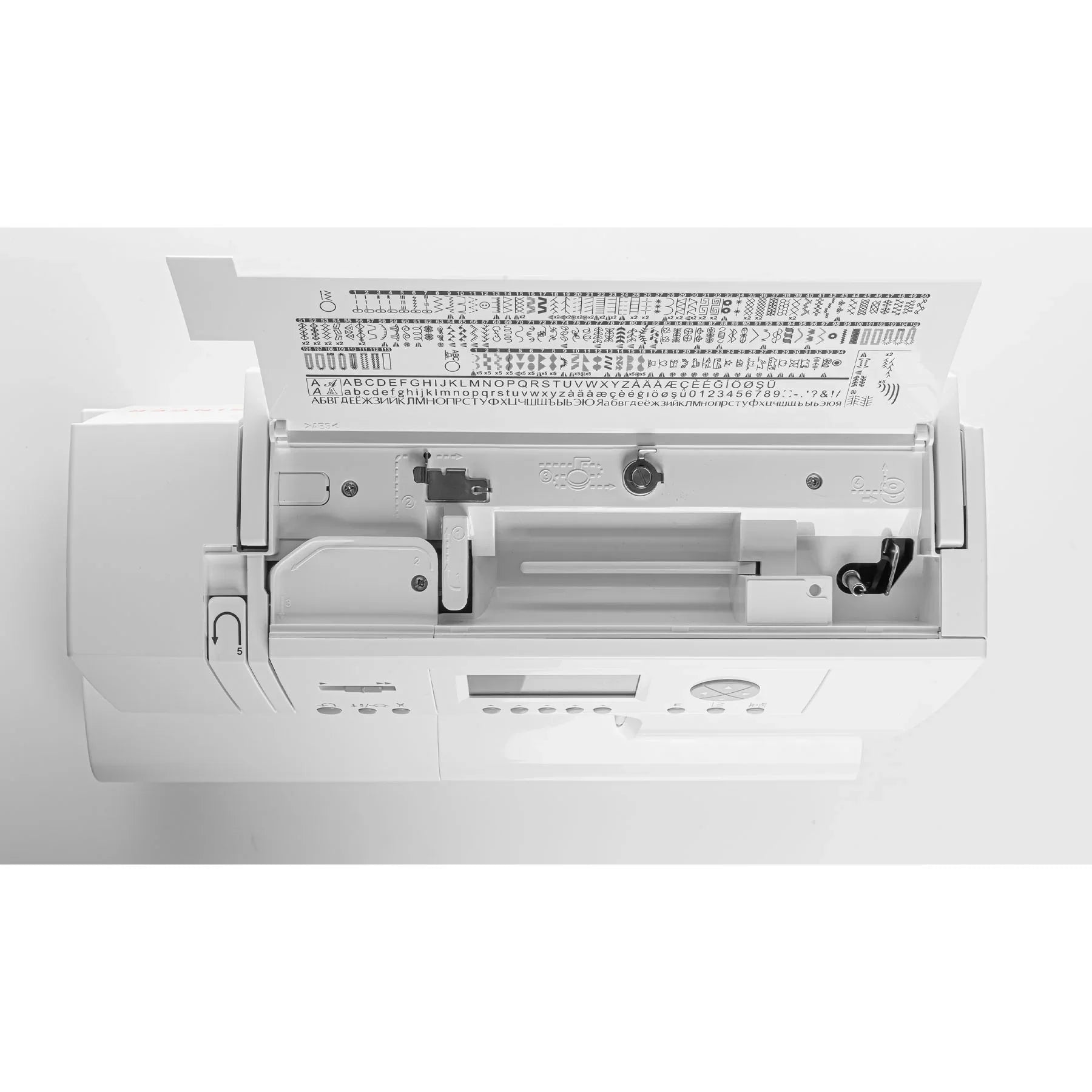 Pattern guide of the Singer C9920 Sewing Machine.