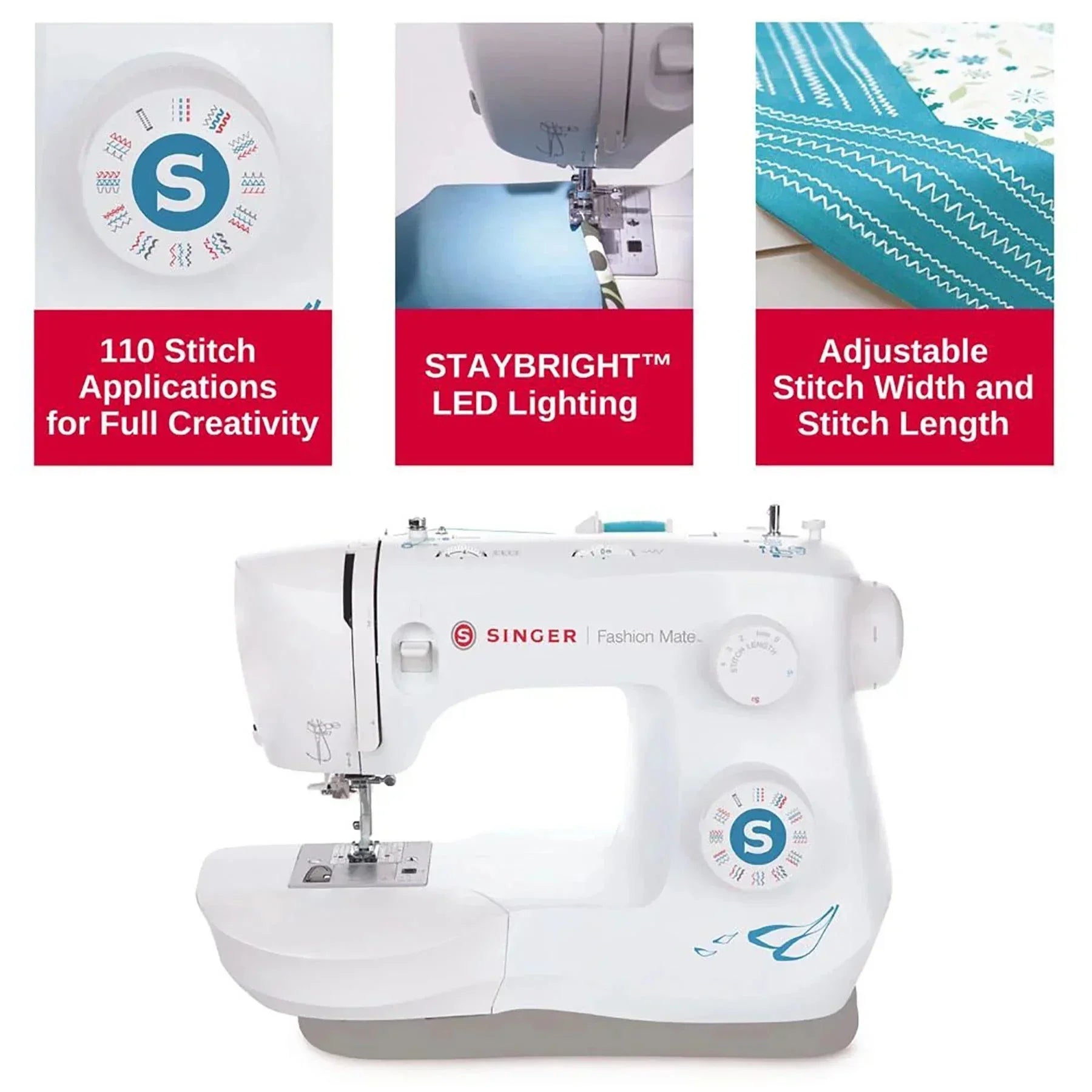 Features of SINGER Fashion Mate 3342 Sewing Machine.