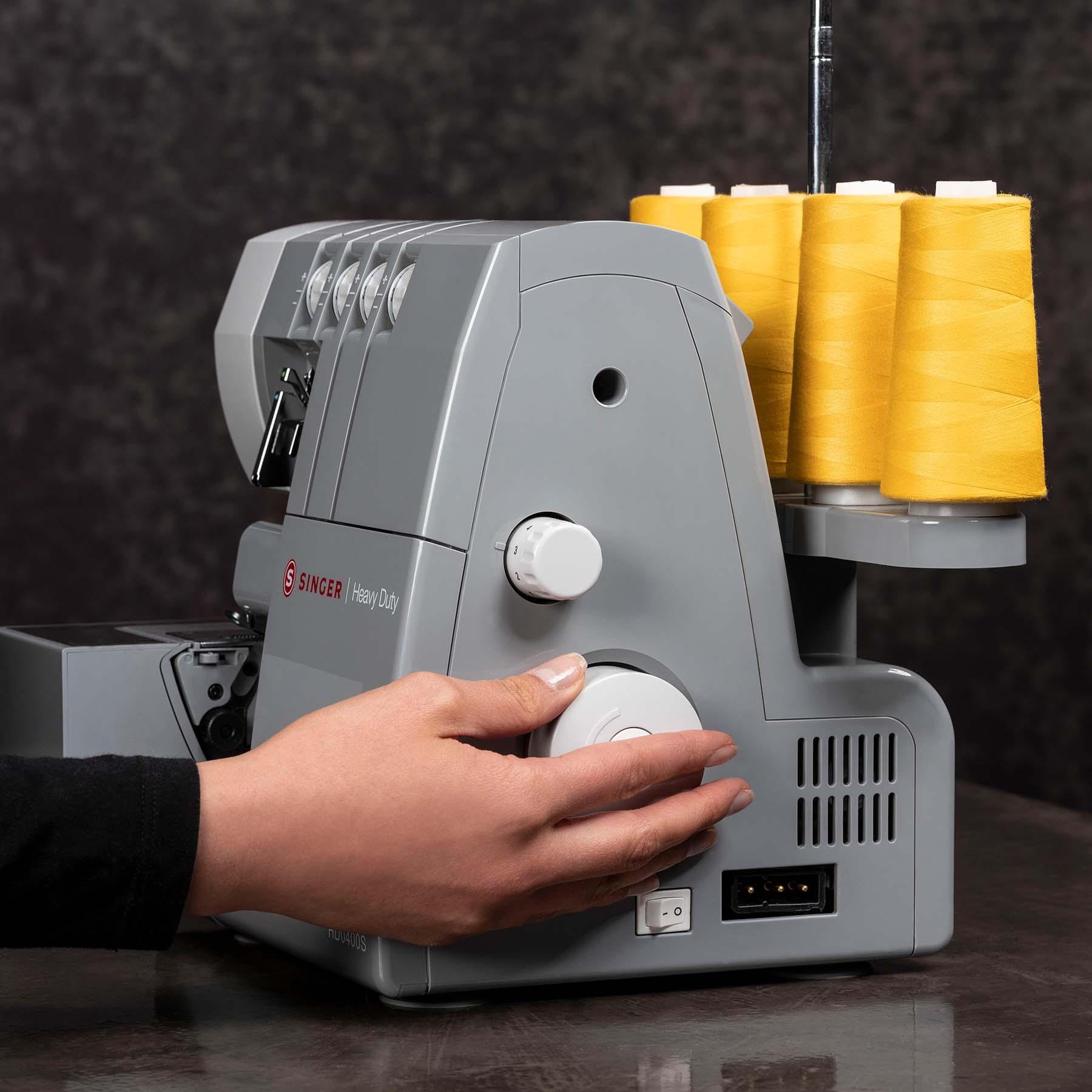 A sample of the Singer HD0400S Heavy Duty Serger Sewing Machine.