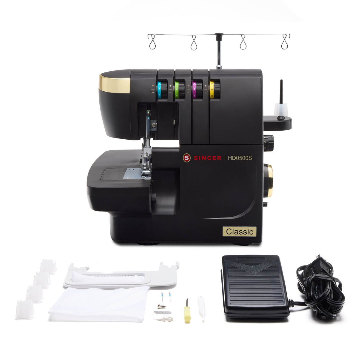 A sample of SINGER® HD0500S Classic Black Serger.