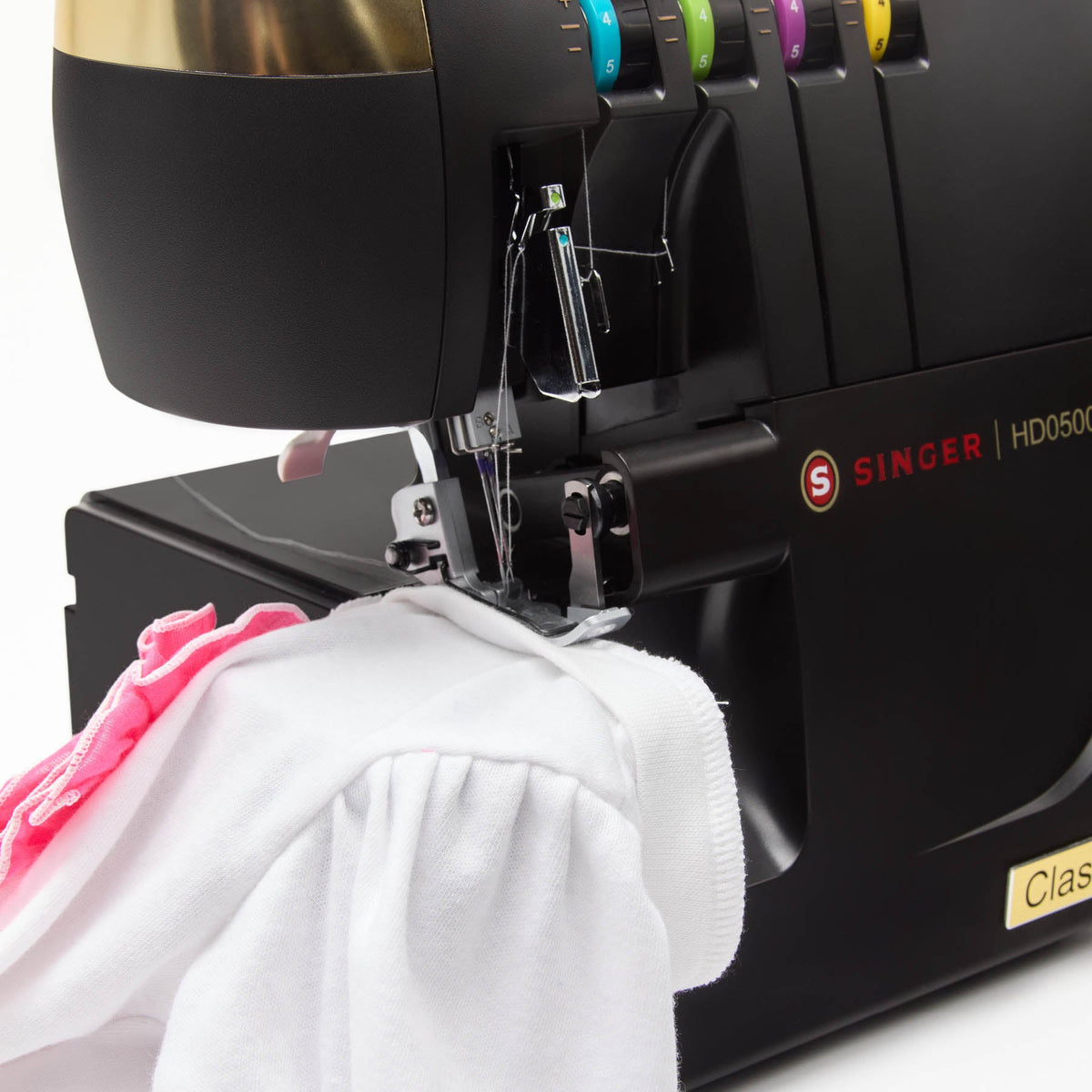 A sample of SINGER® HD0500S Classic Black Serger.