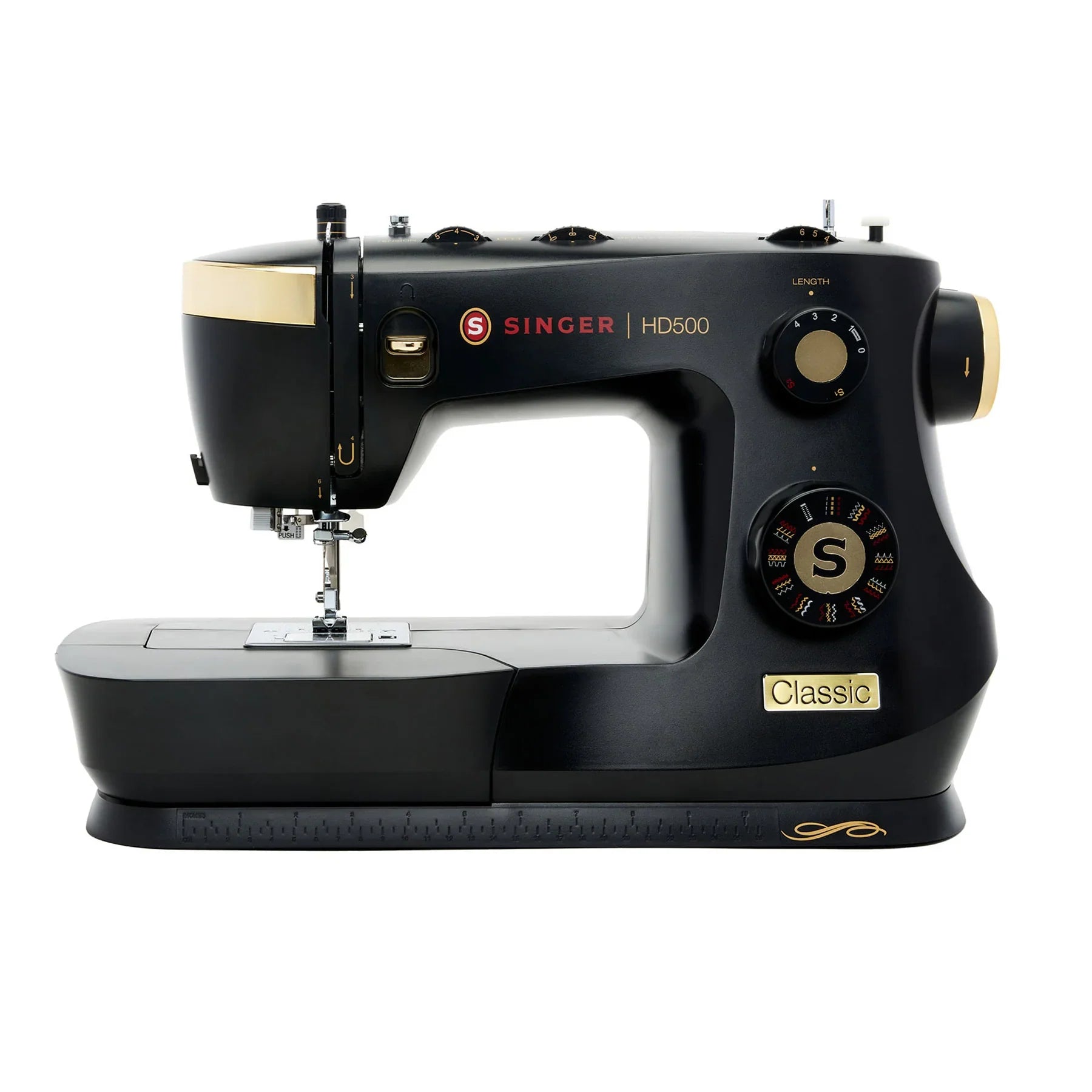 A sample of the Singer HD500 Classic Black Sewing Machine.