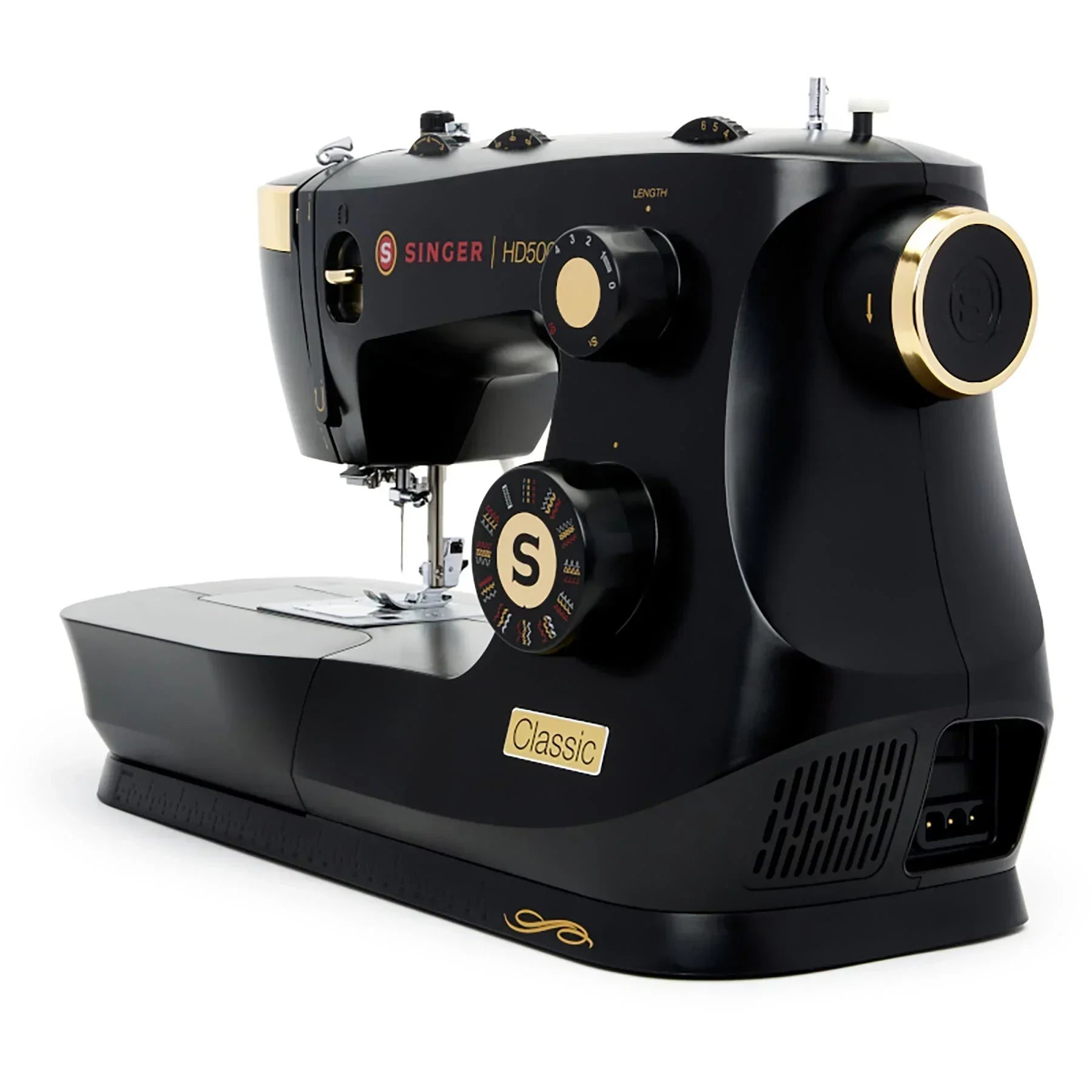 A sample of the Singer HD500 Classic Black Sewing Machine.