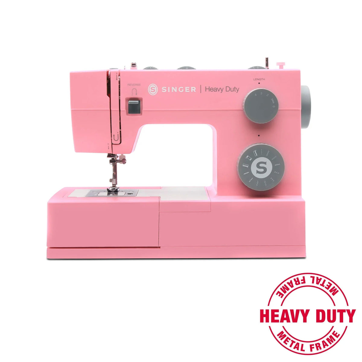 A sample of SINGER® Heavy Duty 4411 Pink Sewing Machine.