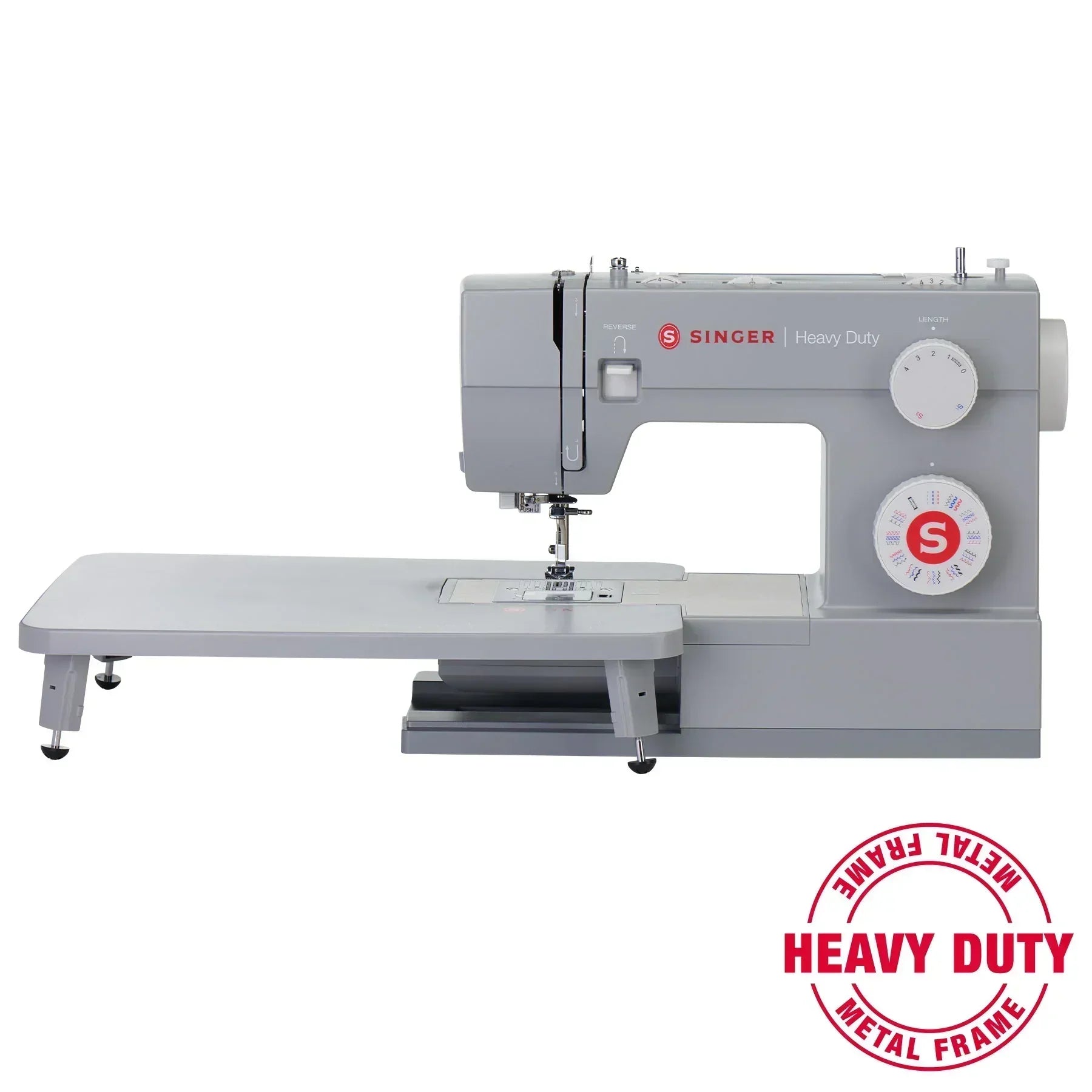 A Sample of the SINGER Heavy Duty 6380 Sewing Machine with Extension Table.
